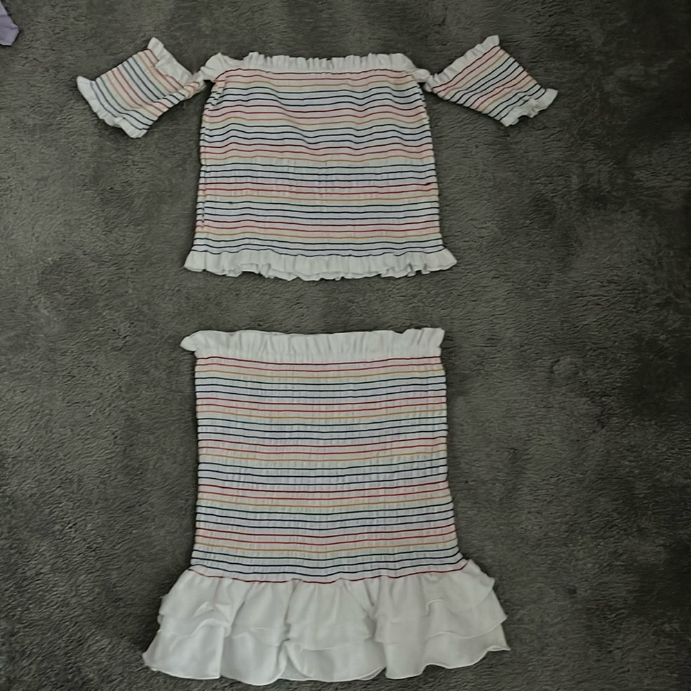 DO+BE two piece top and skirt